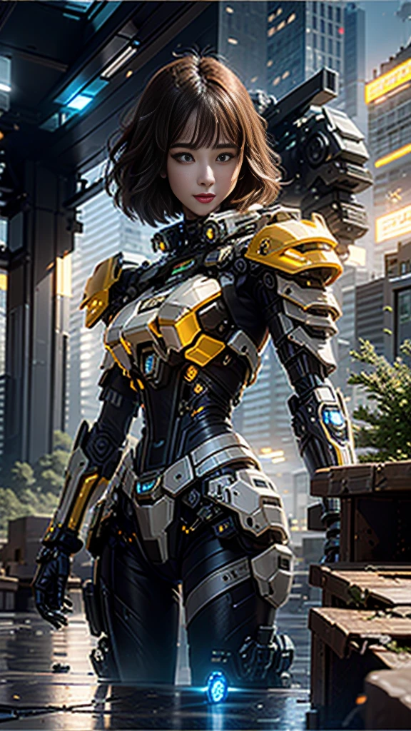 ((Best quality)), ((masterpiece)), (highly detailed:1.3), 3D,Shitu-mecha, beautiful cyberpunk women with her mecha in the ruins of city from a forgoten war, ancient technology,HDR (High Dynamic Range),Ray Tracing,NVIDIA RTX,Super-Resolution,Unreal 5,Subsurface scattering,PBR Texturing,Post-processing,Anisotropic Filtering,Depth-of-field,Maximum clarity and sharpness,Multi-layered textures,Albedo and Specular maps,Surface shading,Accurate simulation of light-material interaction,Perfect proportions,Octane Render,Two-tone lighting,Low ISO,White balance,Rule of thirds,Wide aperature,8K RAW,Efficient Sub-Pixel,sub-pixel convolution,luminescent particles,light scattering,Tyndall effect