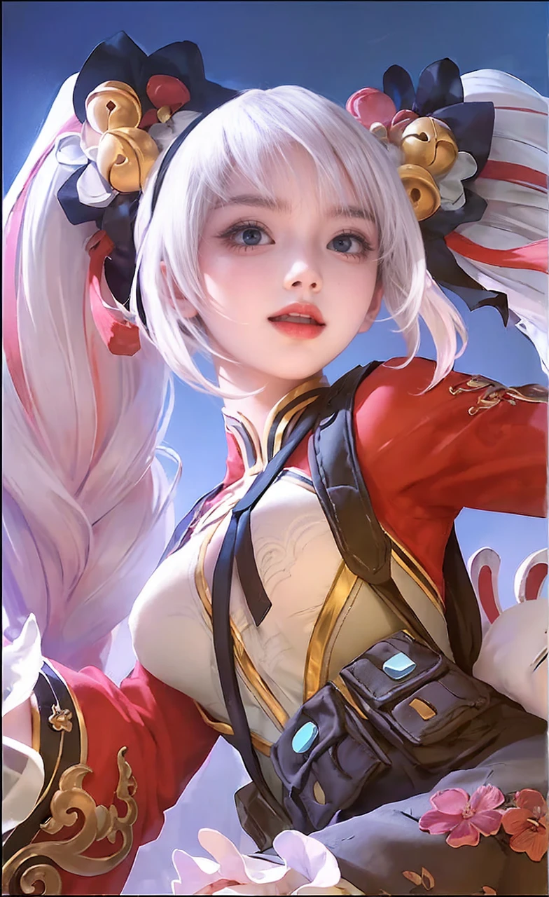 (A hyper-realistic)、(illustratio)、(hight resolution)、(8K)、(ighly detailed)、(Best Illustration)、(beautifully detailed eyes)、(top-quality)、(Ultra-detail)、(​masterpiece)、(wall-paper）、（A detailed face）、solo、1 girl in、looking at viewert、fine detailed、A detailed face、in the darkness nigth、deep-shadows、lowkey、pureerosfaceace_v1、A smile、long、Black shawl straight hair、46-point diagonal bangs,　（silk dresses、long  skirt）(off shoulders）View of the castle、、Stand against the wall
