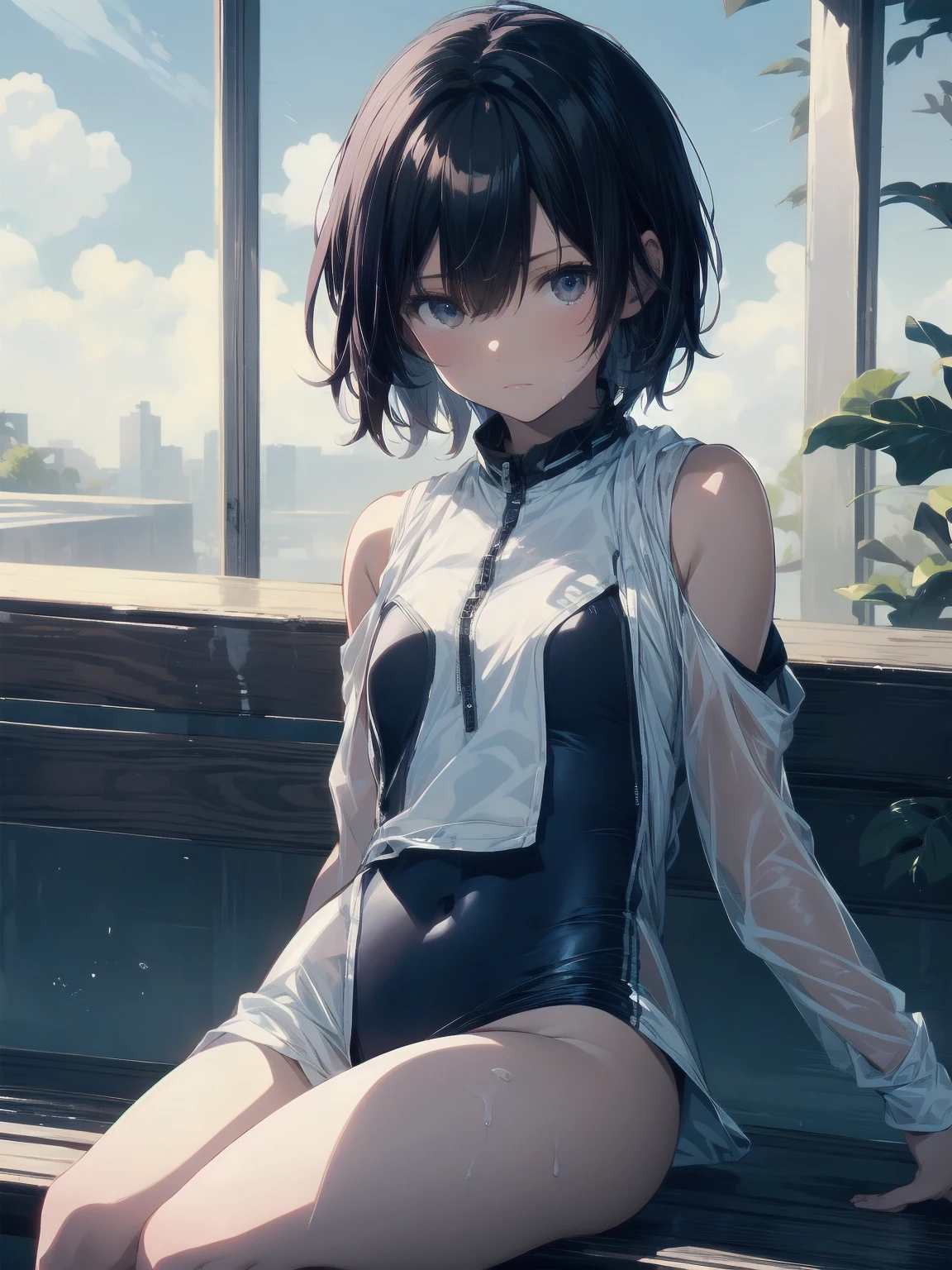hyper HD, Masterpiece, ccurate, Textured skin, Super detail, High details, High quality, Best quality, A high resolution, 16k,Works of masters,Best image quality,Higher quality,high detal,超A high resolution,8K分辨率,Exquisite facial features,s the perfect face,Glowing skin,((Three-year-old girl)),solo person,((adolable)),opens his eyes wide,Watery eyes,ssmile,short detailed hair,brunette color hair,tee shirt,are standing,inside in room,sobu,Camel toes are pronounced,The one-piece is transparent,clothes see-through,in school uniform,Wet chest transparent,8K,The best quality,,looks into camera,Reddening cheeks,embarressed,Delicate hands,Light blue eyes,Qi bangs,A high resolution,,Expose your belly,Happy expression,fanciful,, white stockings,Camel toes,(Camel toe 1.6)Camel toes are pronounced,White one-piece transparent clothes,Clothes transparent,The legs are open,Open your legs,8K level quality,White dead reservoir water,。)),1girll, 超高分辨率,There is water transparency on the clothes,