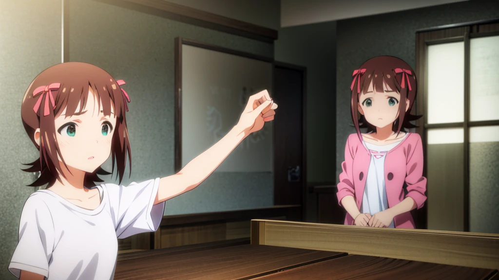 Tenkai Haruka、high resolution、超high resolution、Very accurate、Delicate hair、Put your hands behind your back、Blushing cheeks、