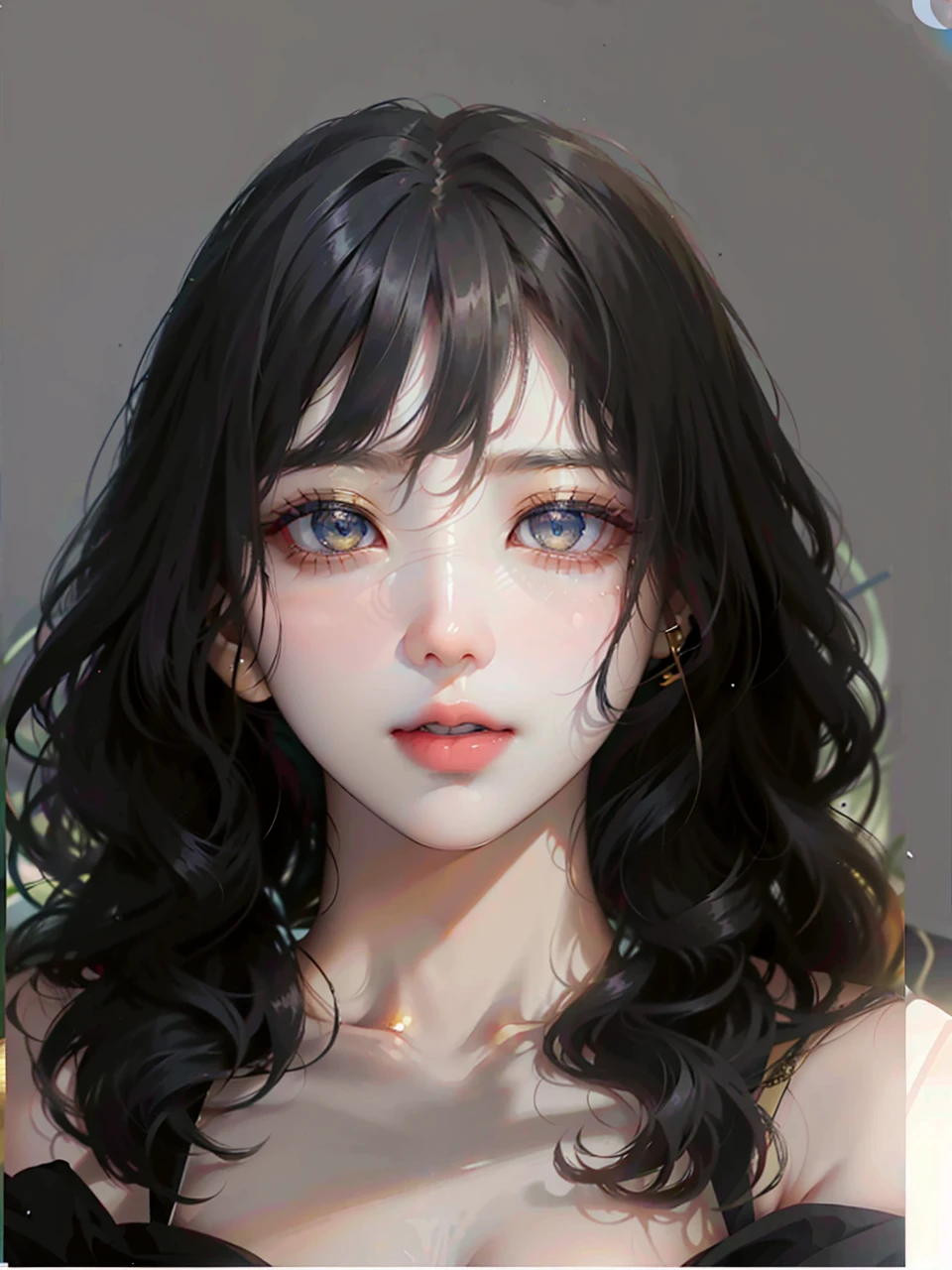 alafed asian woman，Long hair and black top, Shin Jinying, jaeyeon nam, Lee Ji-eun, lee ji eun, portrait of female korean idol, Gorgeous young Korean woman, Beautiful young Korean woman, beautiful Korean women, hwang se - on, Choi Hyun-hwa, cute korean actress, young lovely Korean faces, bae suzy