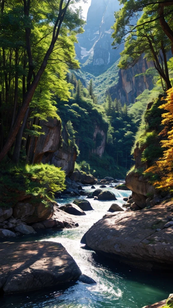 A man cultivating immortality，The background is the fairy-like mountains。Half-length photo