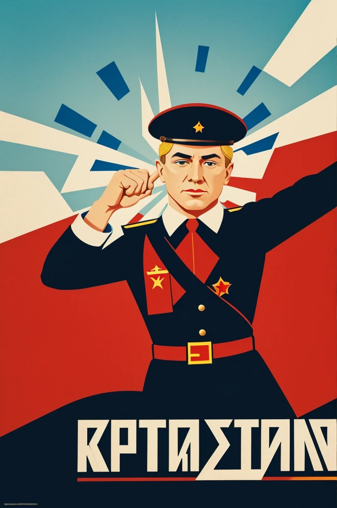 Political propaganda with the art of Russian constructivism