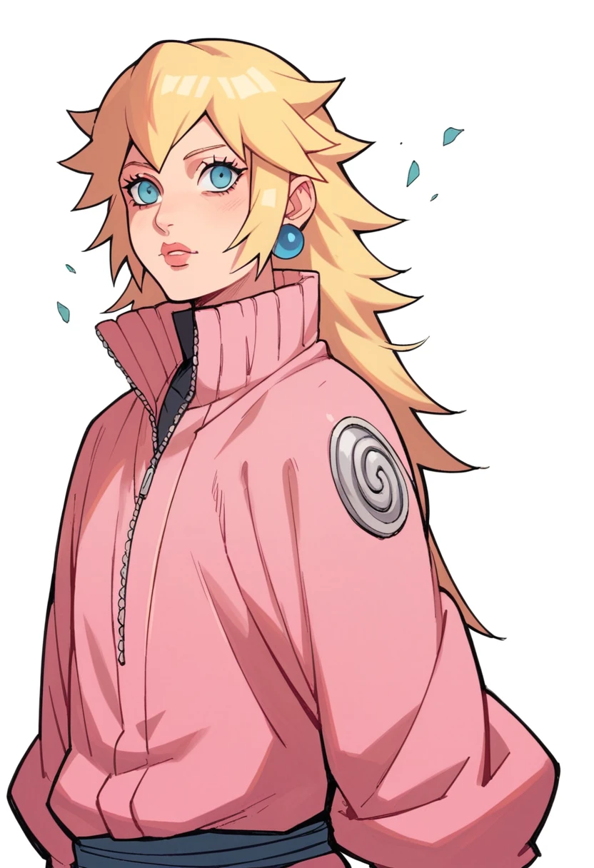 Imagine Princess Peach if she were a ninja from the Naruto series