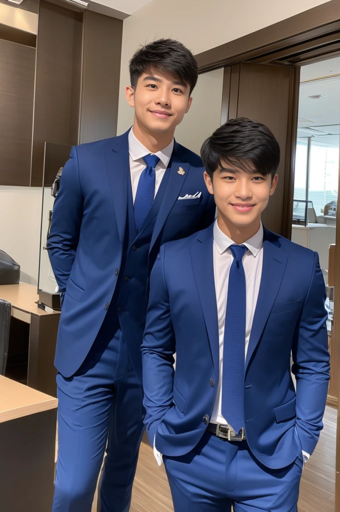 New employee, very handsome, 20 years old.、　（A really cool S-class guy in a suit.）、　เด็กชายJapanอายุ 20 ปี、　businessman、　Luxurious suit、　brown suit、　office、　Standing in a suitＳHandsome young man、　full body photo、　（ภาพถ่ายที่มีรายละเอียดhighของ CG Unity 8K）、　（มีรายละเอียดhighＳhandsome man in class）、　（Real photos）、　　（（คุณภาพhighสุด））、　very detailed、　（Masterpiece）、　คุณภาพของภาพที่highเป็นพิเศษ、　high、　viewer、　gentle man、　I'm beautiful.、　short hair、　Vivid photos、　Handsome like a model、　Handsome like an idol、　Luxury watches、　Cold Belt、　Japan