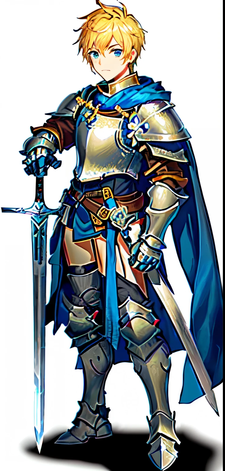 Cartoon image of a man in armor holding a sword, full portrait of magical knight, male paladin, Ares in heavy armor and with a sword, fantasy knight, armored knight, knight in armor, the golden cat armor knight, knight, gothic knight, a human male paladin, strong fantasy knight, knight wearing plate armor, Epic Paladin Armor, holy crusader medieval knight