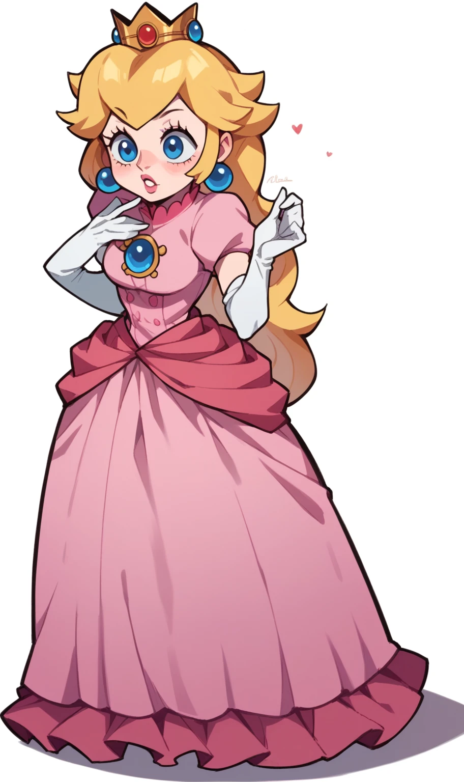 Imagine Princess Peach if she were a pirate from the One Piece series