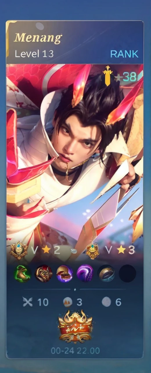 Mushroom head, handsome man, summer sea