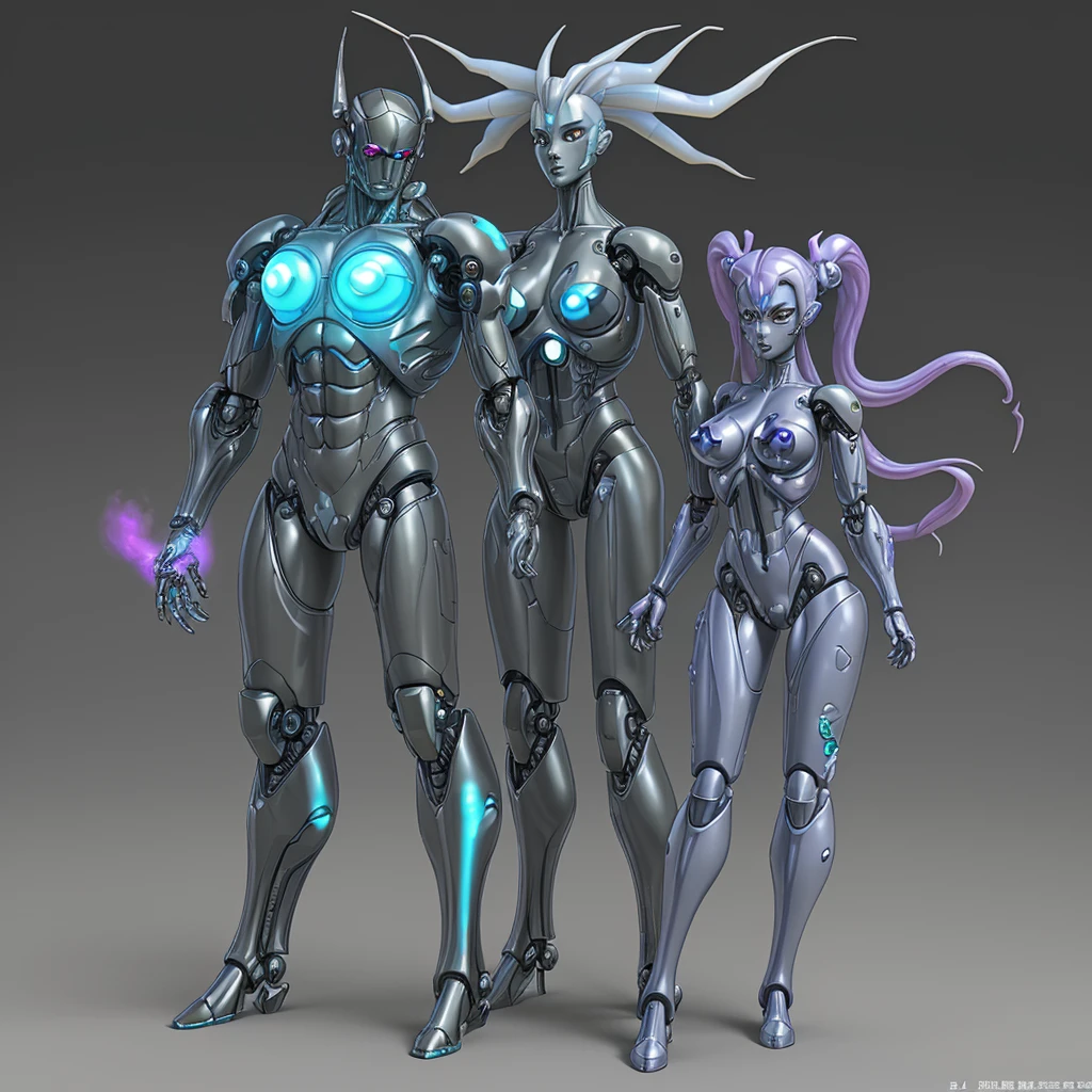 3D Rendering、Toy、Nudibranch、translucent、wack、Powered Suit、Bad guy cyborg、invader、Toxic Chemicals、Full body image、Digital Image。