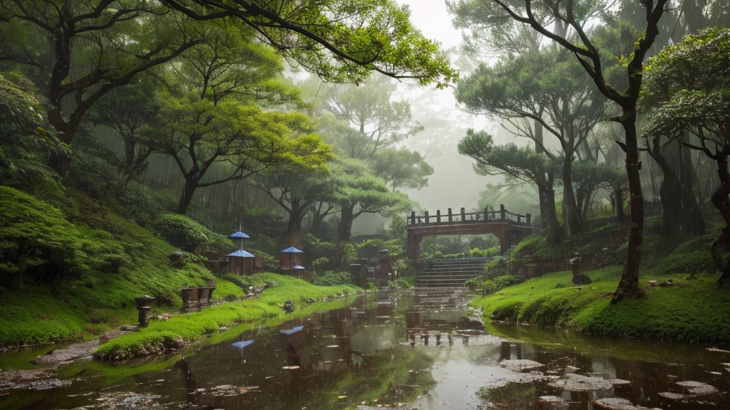 rain,umbrella,Fairyforest,Xin Haicheng