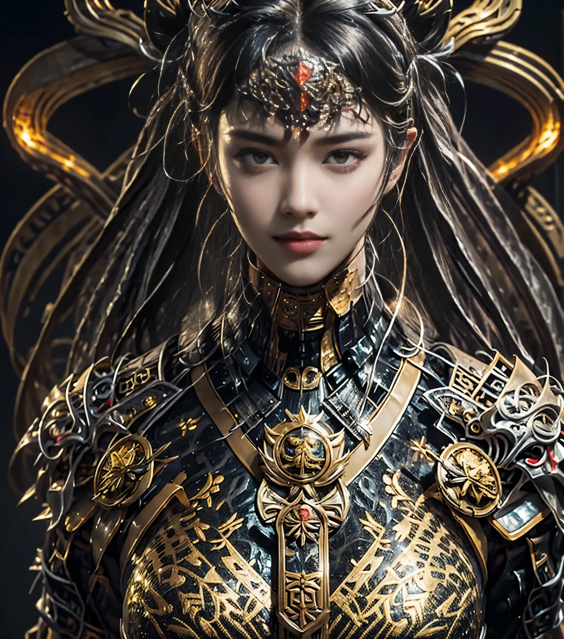 Masterpiece, best quality, outdoor, night, full moon, lakeside, branches, 1 man, mature man, Chinese style, ancient China, black hair, black eyes, forked hair, long hair, long bangs, handsome, handsome, masculine, gentle, tall, calm, black and gold mixed clothing, gold pattern, dragon pattern, prince,