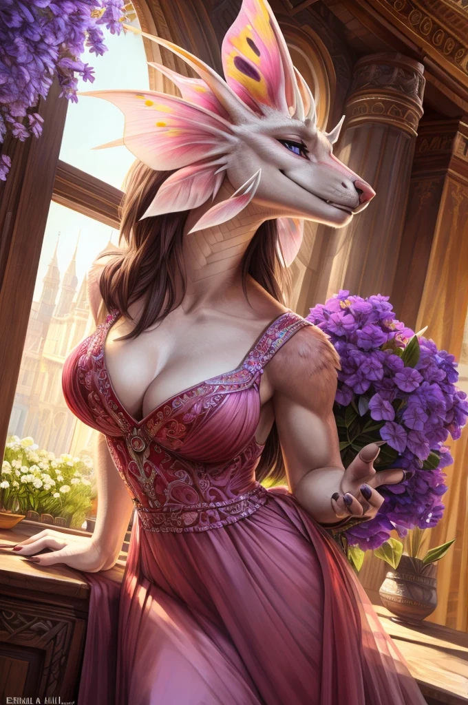 purple flowers