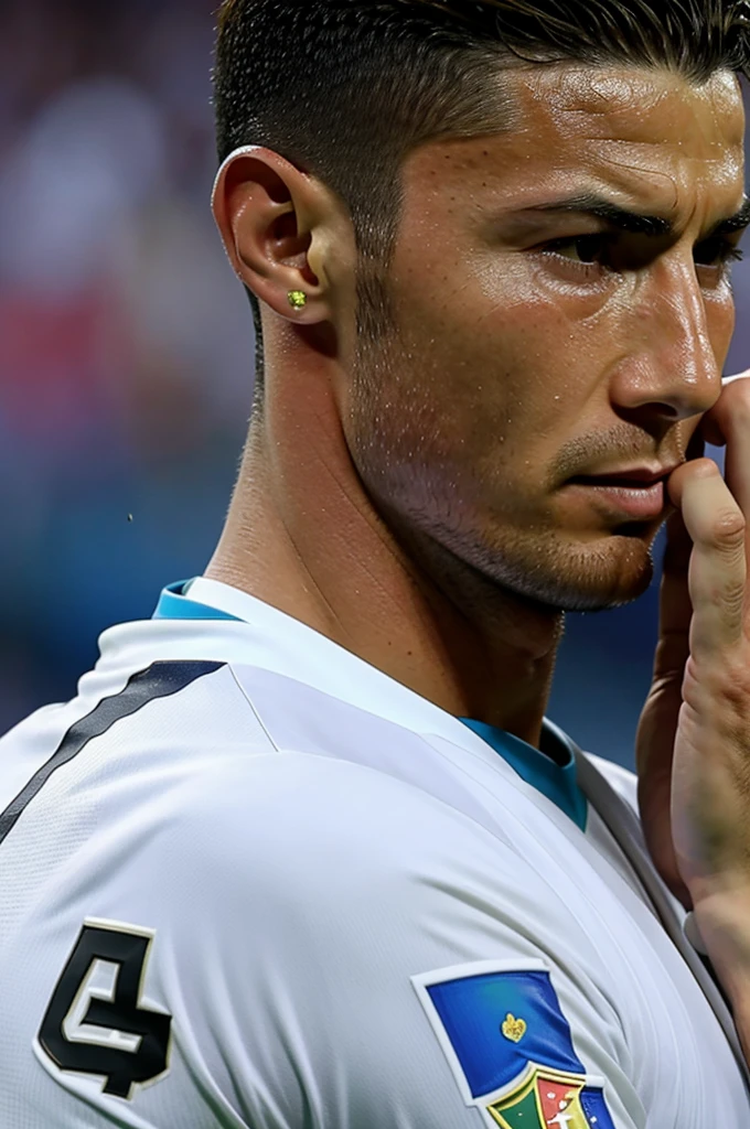 Cristiano crying for the World Cup that Messi won
