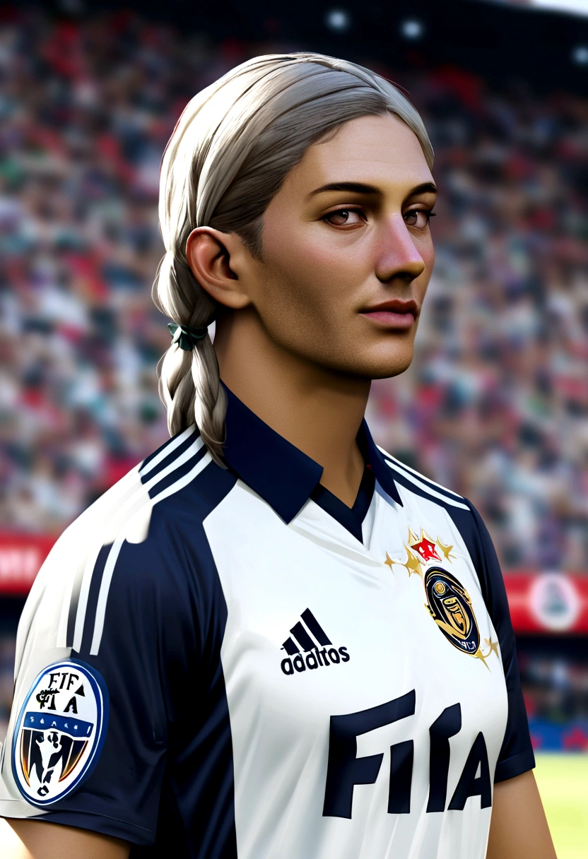 Take a more realistic look at the real face in Bellingham , with realistic fifa 23 image