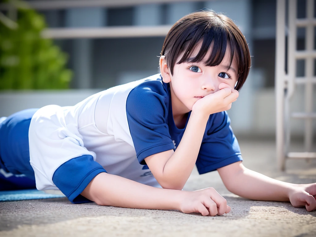 prison、Prison officers abuse、On all fours、Cute boy、night crawling、Boy in gym clothes、Blue shorts、(１０Age 1.4)、Japanese、Hot summer day、A pained cry、Pleasant boy、（Boy 1.4）