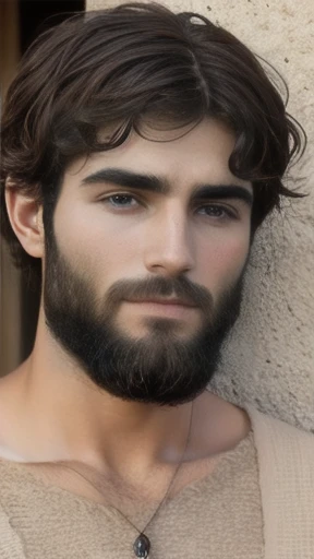 judaean man short hair focus on faces.