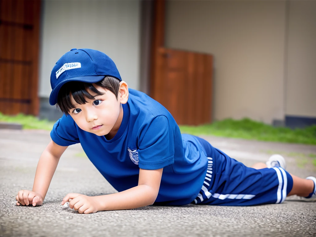 prison、Prison officers abuse、On all fours、Cute boy、night crawling、Boy in gym clothes、Blue shorts、(１０Age 1.4)、Japanese、Hot summer day、A pained cry、Boy is watching、（Boy 1.4）