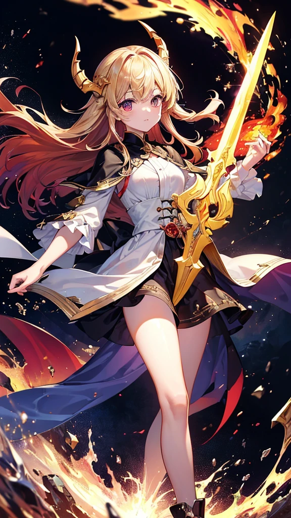 (((masterpiece)))、(((highest quality)))、((super detailed))、In accordance with the contract、Follow me please、Overlord of Flame。come、Purification Flame、Great Sword of Flame。
fluttershy、Fire and brimstone burning through Sodom。turn sinners into dust of death。『Burning sky』