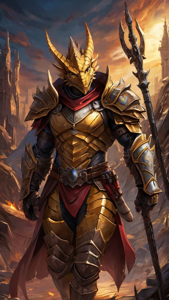 golden dragonborn,strong,armor