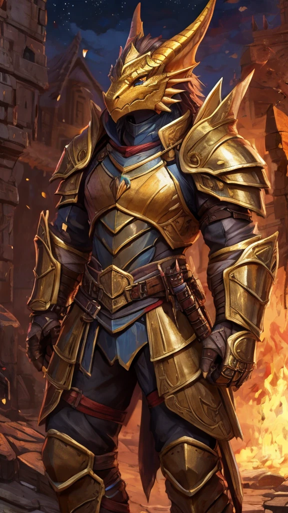 golden dragonborn,armor