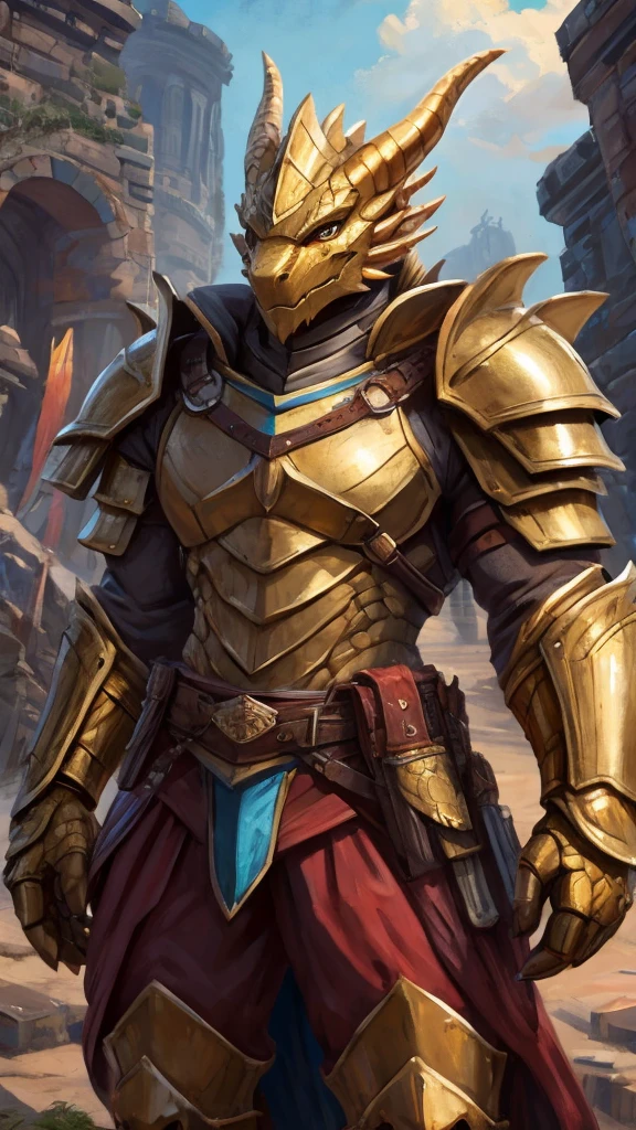 golden dragonborn,armor