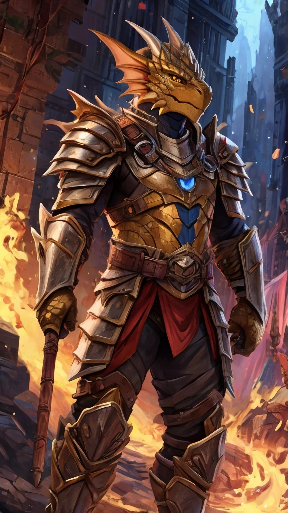 golden dragonborn,armor
