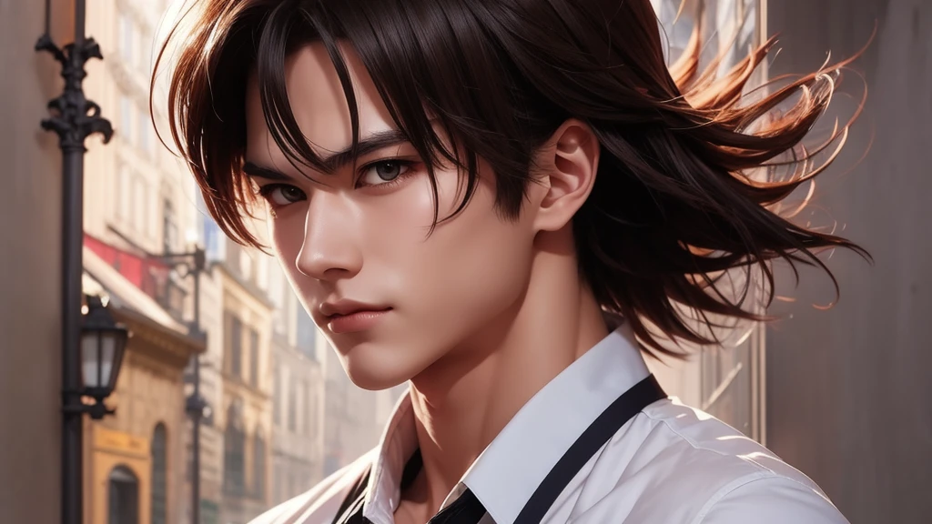 (masterpiece, best quality:1.2), solo, Outstanding profile picture, masterpiece, drawn very accurately, beautifu Fubuki, reliable guy, world savior, simple design, best image, 8K, beautiful eyes.