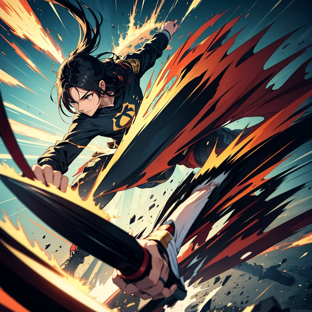 Creates an image of a person dodging an attack