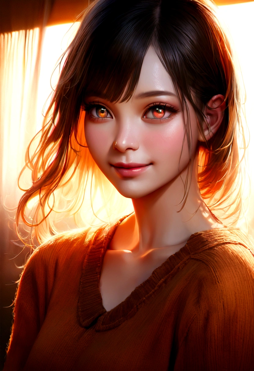 8K, Highest quality, masterpiece, Realistic, Super detailed, photo Realistic, hyper Realistic, Smoother lighting, Improving the lighting quality of movies, Realistic lighting, Backlight, Bright light, Improvement of quality, Highest quality real texture skin,
close, thin, cute顔, smile, Beautiful details in the eyes, 19 years old Korean, cute, hot
