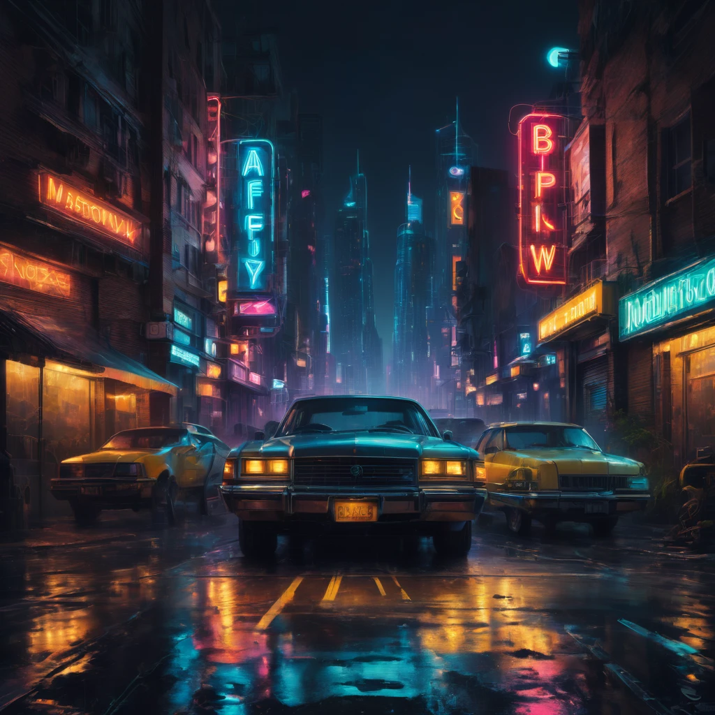 neon sign, Greg Rutkowski(Greg Rutkowski), best quality, masterpiece, very aesthetic, perfect composition, intricate details, very detailed.city night view.Please add the alphabet pkjy