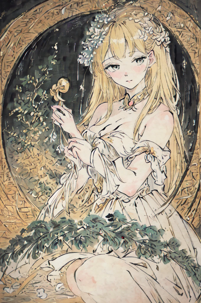 masterpiece, best quality, an extremely delicate and beautiful girl,an extremely delicate and beautiful, world masterpiece theater, ultra-detailed, highly detailed, best quality, blonde hair, highres, extremely detailed,1girl, best quality, illustration, looking at viewer, impasto, canvas, oil painting, realistic, realist ,real,