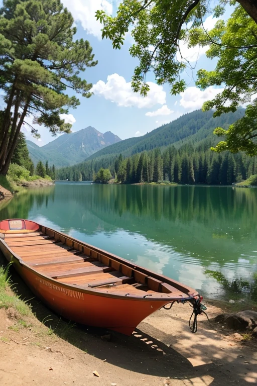 firewood　camp　lake