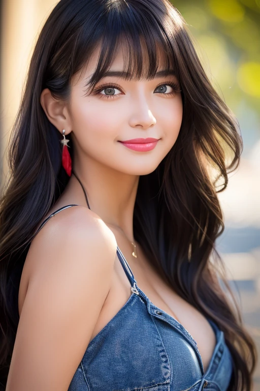 Black Hair、folder、Round eyes、False eyelashes、Light wavy hair, correct、Darker lipstick、Striped Hair、Brown Hair、Red Hair、Blue Hair、Dark blue hair、Gradient Hair、Asymmetrical Hair、Hair behind the ear、Crossed bangs、Long Hair、とてもLong Hair、Straight bangs、Hair up on one side、とんでもなくLong Hair、Valletta、Sunglasses under the eyes、Light brown eyes、Ring Eye、Round eyes、Compensate、Wicked Smile、A light smile、Surrealism、Cast a Shadow、Anaglyph、Stereogram、Character Portrait、Subjective、Atmospheric perspective、Film Grain、Backlight、Exposure、Lens flare、8K、Very detailed、最high quality、超High resolution、超High resolution、Very detailed、Very realistic, masterpiece、correct、Textured skin、high quality、最high quality、Awards、32k, 髪のfolder、A light smile、Redness in the ears、correct、odor、Surrealism、Cast a Shadow、Subjective、Shine、360° View、Very detailed、最high quality、超High resolution、解剖学的にcorrect、masterpiece、Emphasize the chest、High resolution、最high quality、High detail、Long eyelashes、A slight blush、Compensate, ((Whole body visible 1.1))