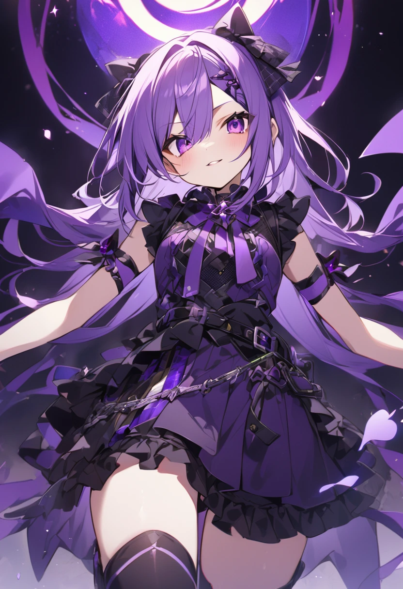 Keito。Purple Eyes。Purple Hair。
