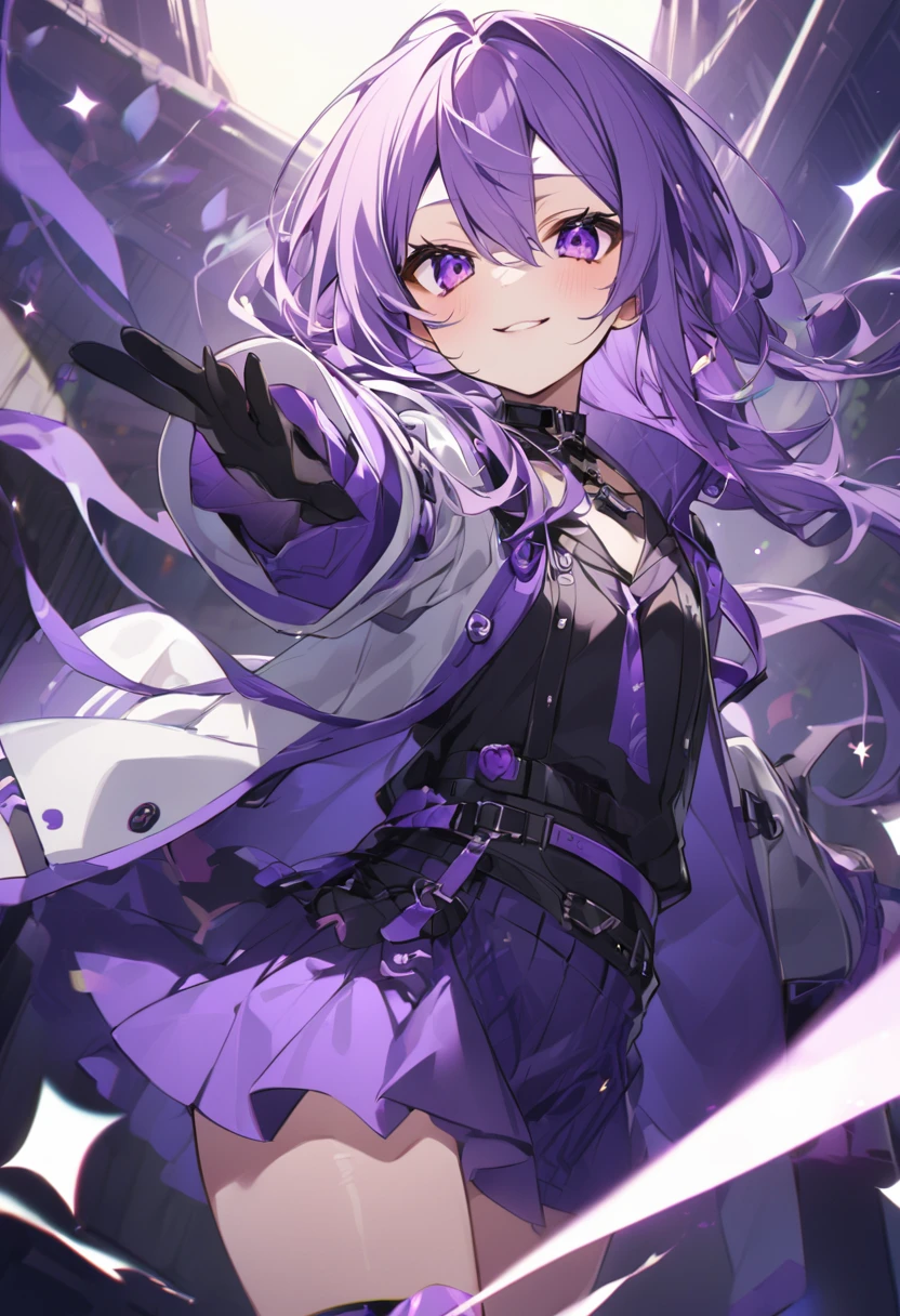 Keito。Purple Eyes。Purple Hair。