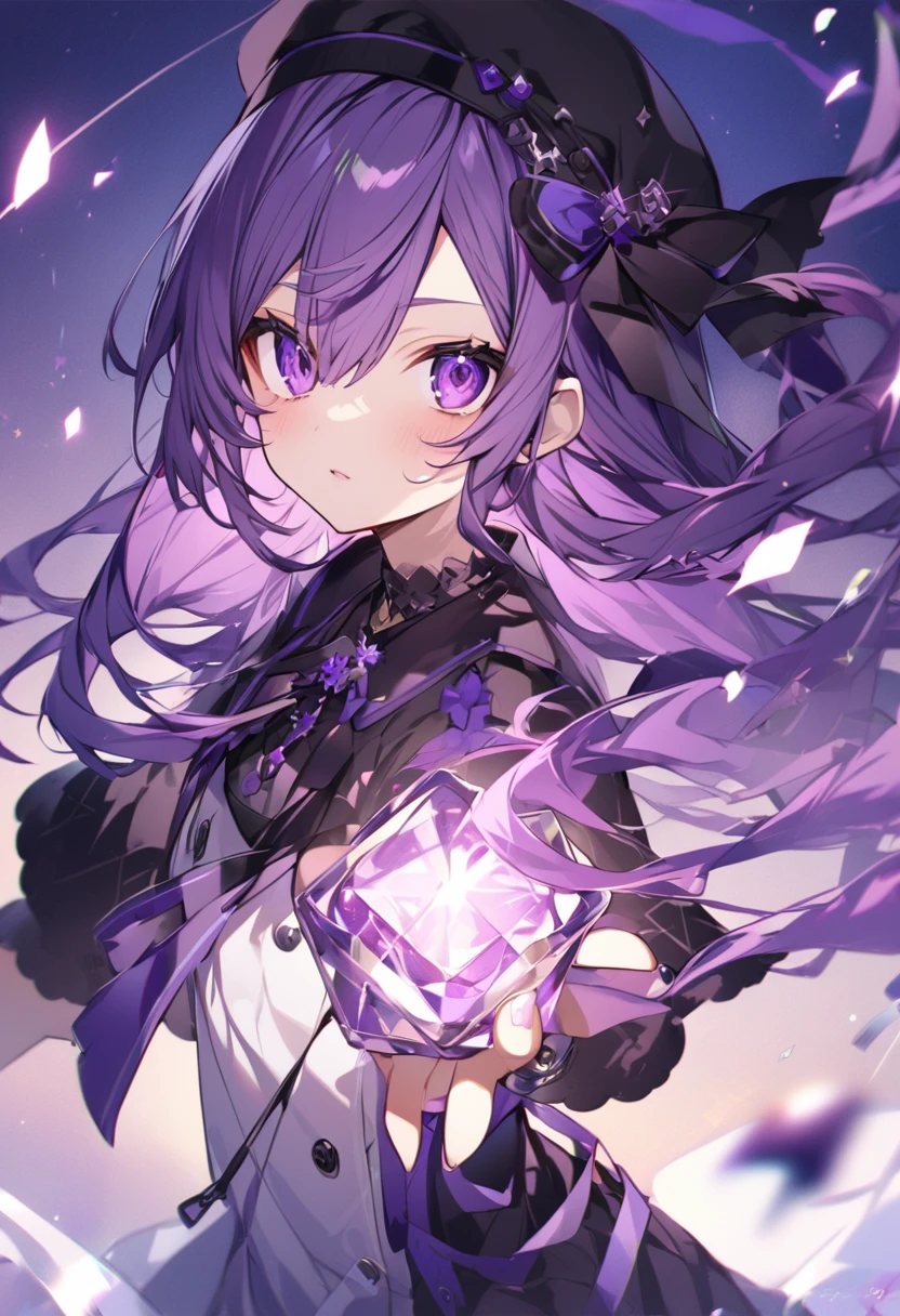 Keito。Purple Eyes。Purple Hair。