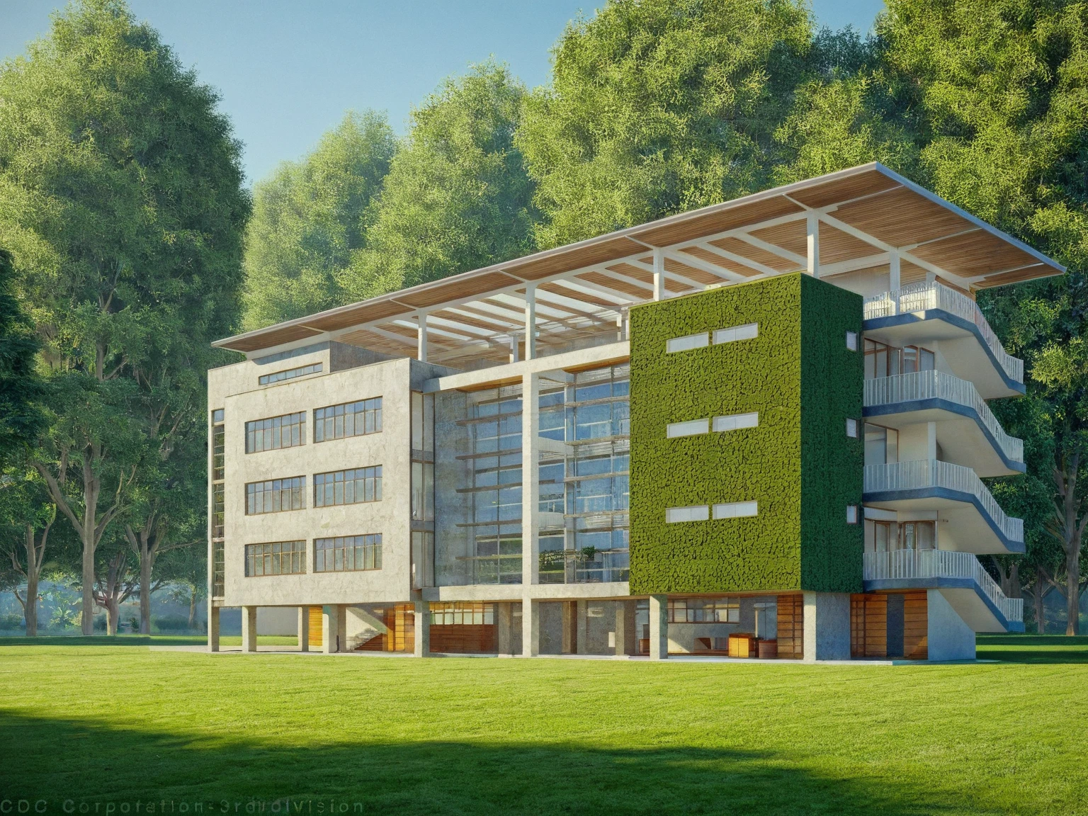 house, morning, surrounding trees, realistic, people, garden, detailed, sharp, realistic, best quality, super detailed