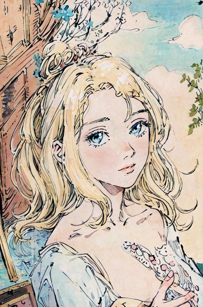 masterpiece, best quality, an extremely delicate and beautiful girl,an extremely delicate and beautiful, world masterpiece theater, ultra-detailed, highly detailed, best quality, blonde hair, highres, extremely detailed,1girl, best quality, illustration, looking at viewer, impasto, canvas, oil painting, realistic, realist ,real,