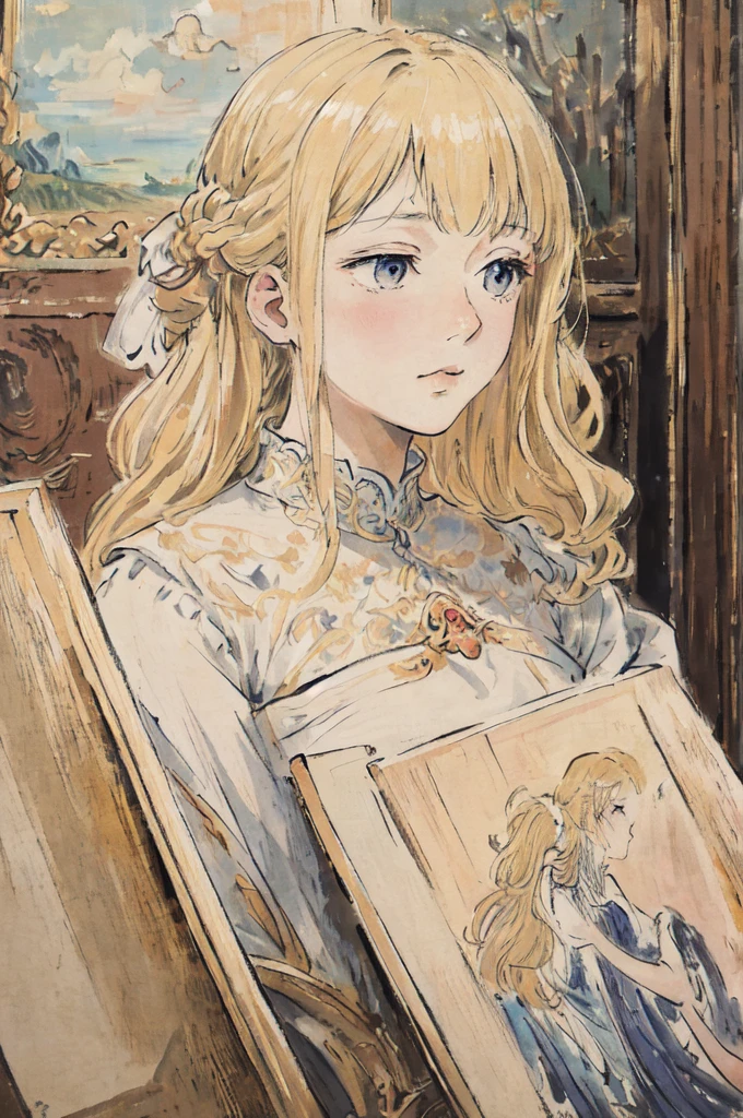 masterpiece, best quality, an extremely delicate and beautiful girl,an extremely delicate and beautiful, world masterpiece theater, ultra-detailed, highly detailed, best quality, blonde hair, highres, extremely detailed,1girl, best quality, illustration, looking at viewer, impasto, canvas, oil painting, realistic, realist ,real,