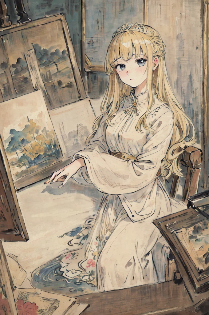 masterpiece, best quality, an extremely delicate and beautiful girl,an extremely delicate and beautiful, world masterpiece theater, ultra-detailed, highly detailed, best quality, blonde hair, highres, extremely detailed,1girl, best quality, illustration, looking at viewer, impasto, canvas, oil painting, realistic, realist ,real,