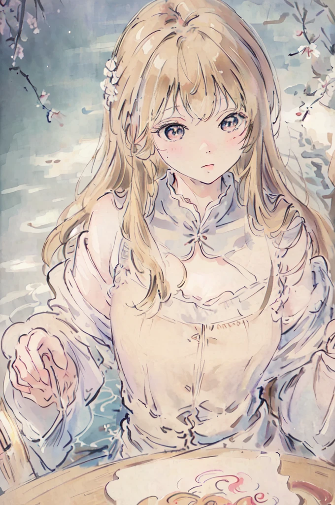 masterpiece, best quality, an extremely delicate and beautiful girl,an extremely delicate and beautiful, world masterpiece theater, ultra-detailed, highly detailed, best quality, blonde hair, highres, extremely detailed,1girl, best quality, illustration, looking at viewer, impasto, canvas, oil painting, realistic, realist ,real,