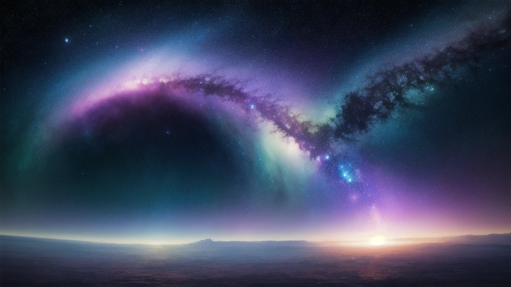 a vast and expansive universe, detailed cosmic landscape, swirling nebulae, glowing stars, shimmering galaxies, ethereal cosmic clouds, intricate celestial patterns, mesmerizing aurora borealis, otherworldly planetary formations, dramatic celestial lighting, photorealistic deep space, cinematic atmosphere, vibrant cosmic colors, ultra-detailed space art, masterpiece concept art, highly imaginative sci-fi, 8k resolution, best quality