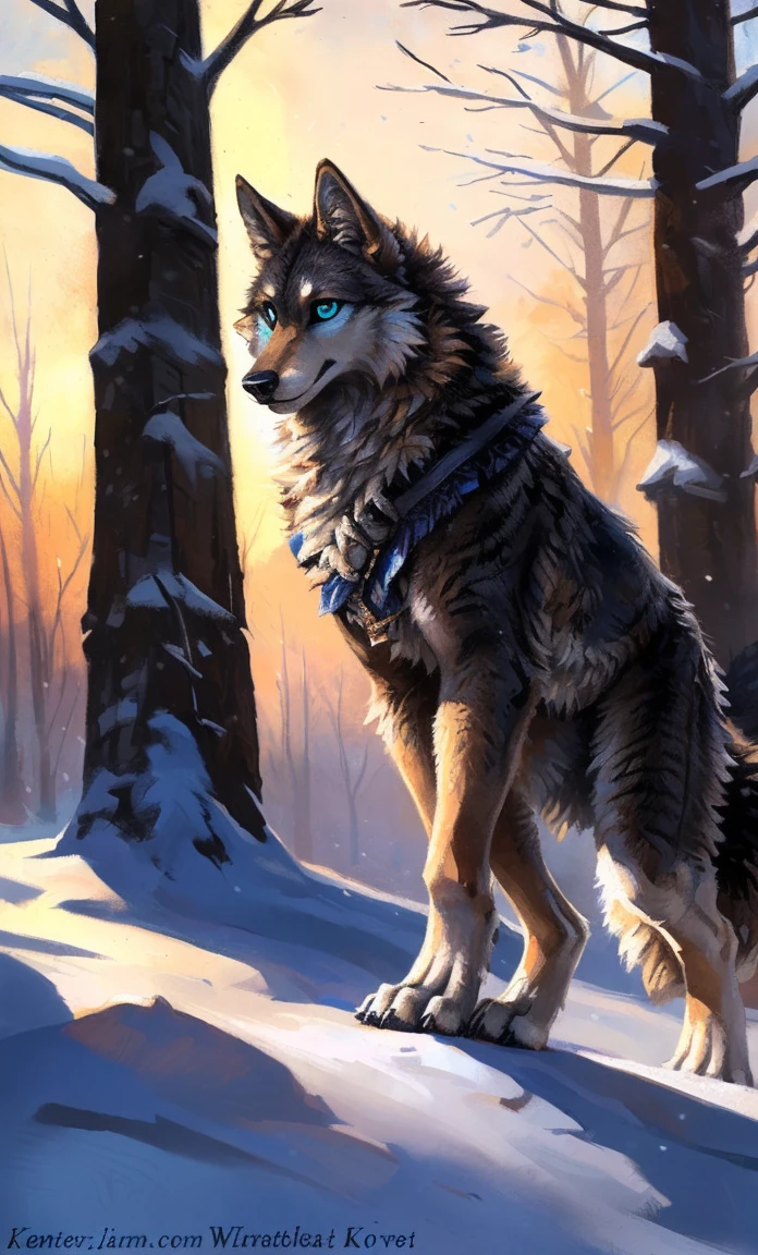 ((Solo)), male people, anthro wolf, (Multi-colored fur, White-brown:1.3，White tail pointed), (Height 2.1m,Tail length 1.2m), ((Wolf face, Big eyes, White eyelids, Blue pupil, Slim:1.2) (Tough, Calm expression:1.2)), Slim, pinging)), (Correct anatomy), (Winter clothing:1.1), The upper body  naked, (detailed outfits),A long big tail，Feet，(Realistic fur, Detailed fur texture, labeled:1.3)), (Natural lighting), Photorealistic, Hyperrealistic, ultradetailed, by Kenket，Snowfield，erect through，Running on