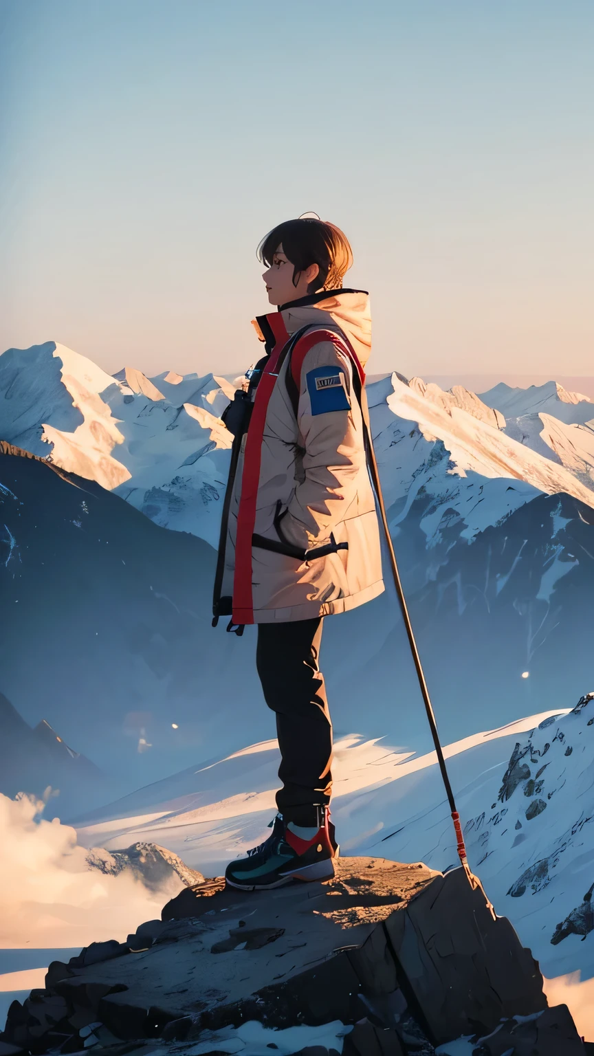 Pray to god, top of the Mountain