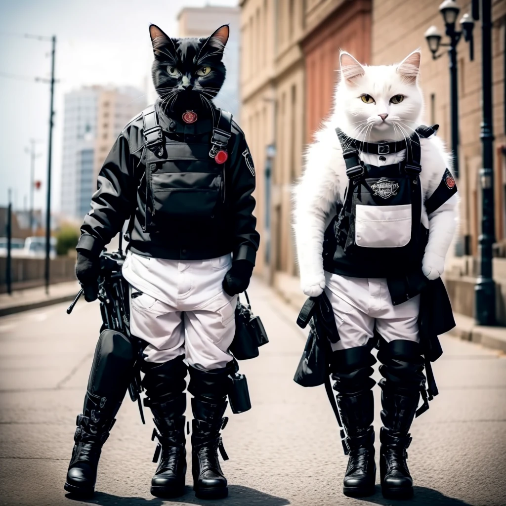 tuxedo cat with Mustache riding harley davidson motorcycle,american ganster,tattoo