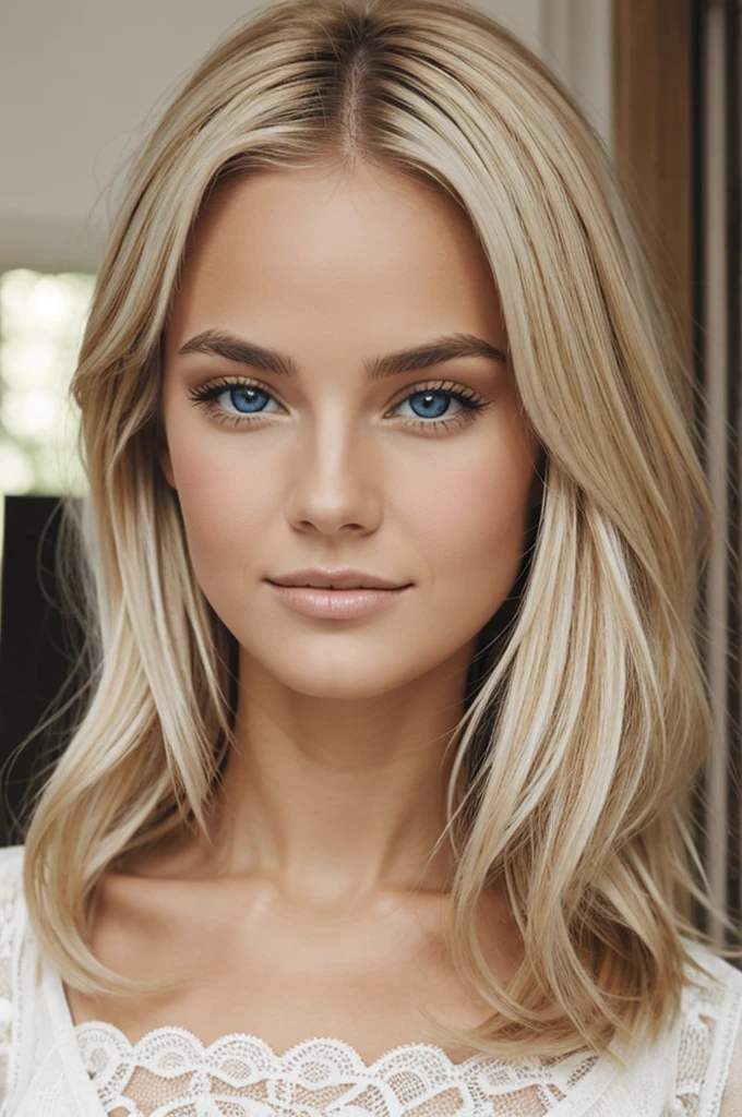 Fille blonde provocatrice