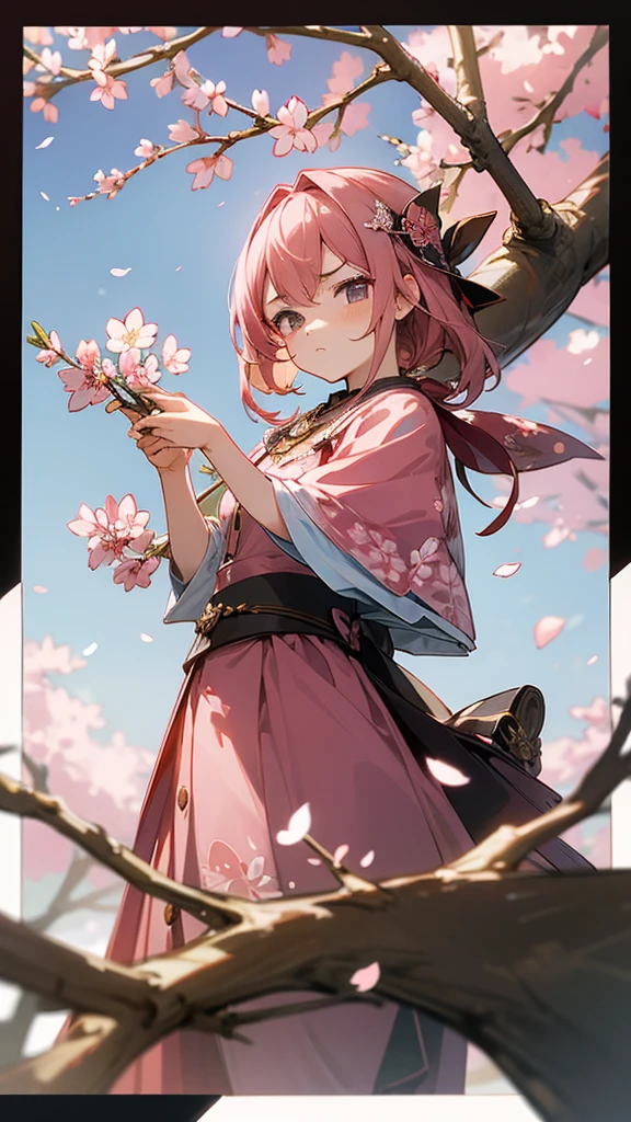 A girl with a cherry blossom and sparrow motif。
First look、He looks grumpy but he's actually quite a nice guy.
