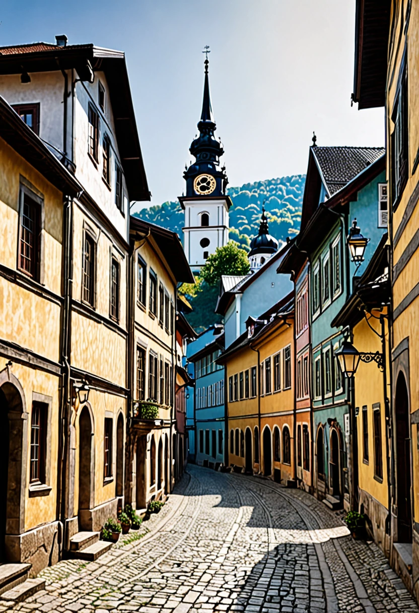 Entire old town from the 19th century 