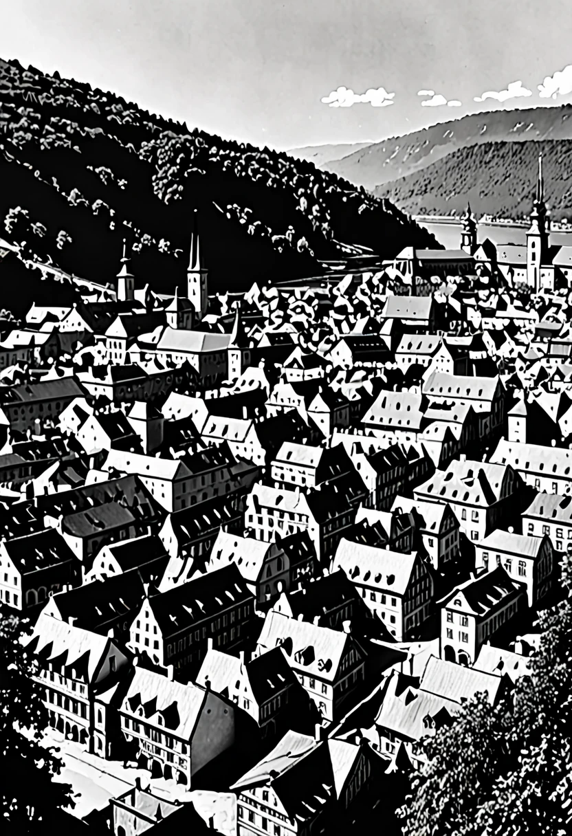 Entire old town from the 19th century