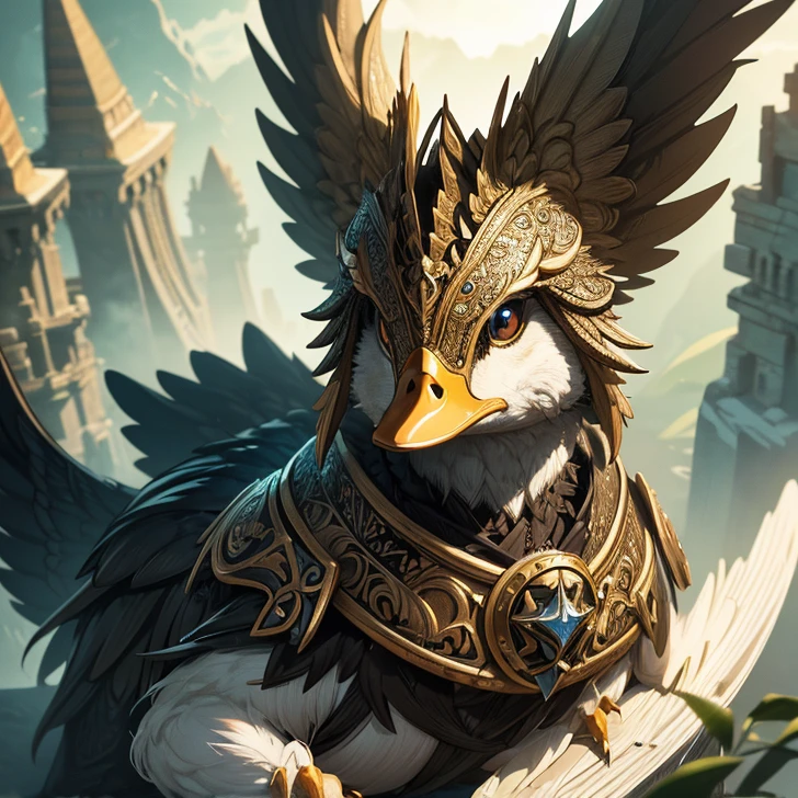 (absurdres, best high quality and very detailed image, carefuly detailed, better textures and detailed features, high fantasy artwork, animal) Duck